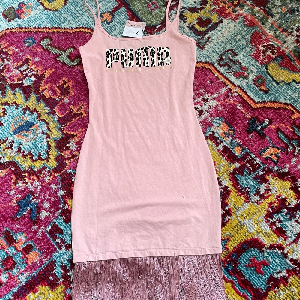 Leopard and prink dress